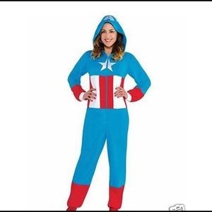 CaptainAmerica Dream Costume Cozie JumpsuitPajamas